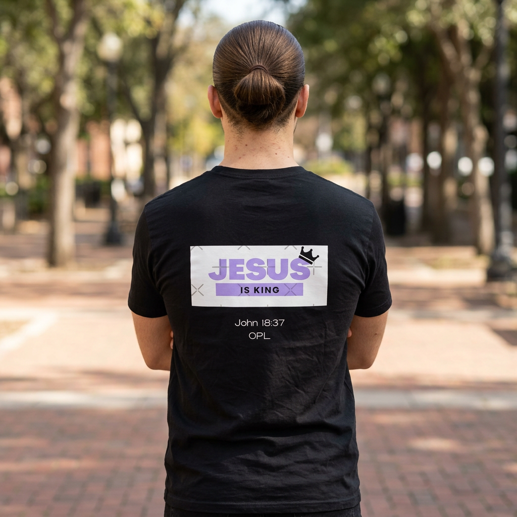 Jesus is King Heavyweight T-Shirt _Men’s “Live Authentic” Graphic T-Shirt