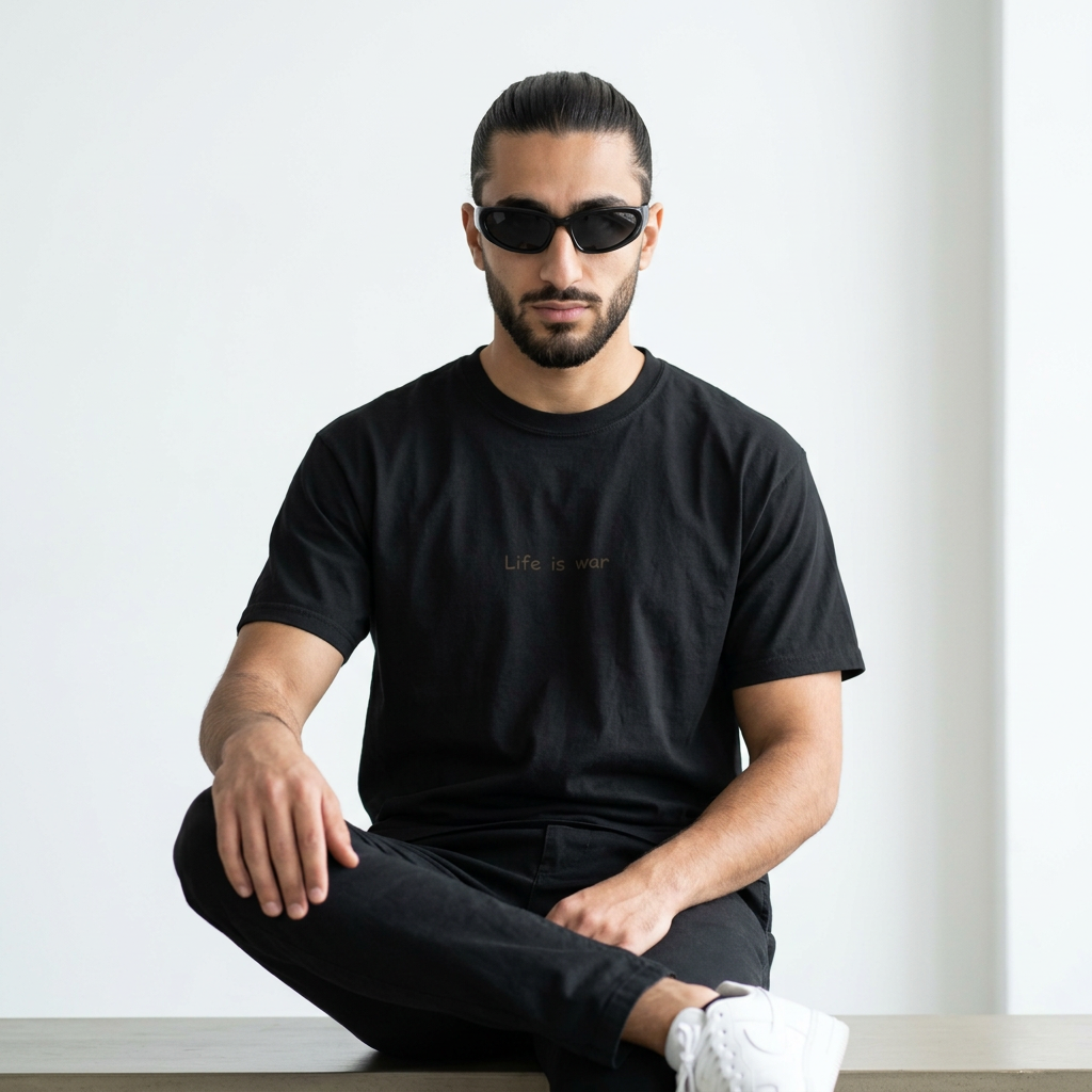 Life Is War Tee — Handwritten Quote Graphic T-Shirt