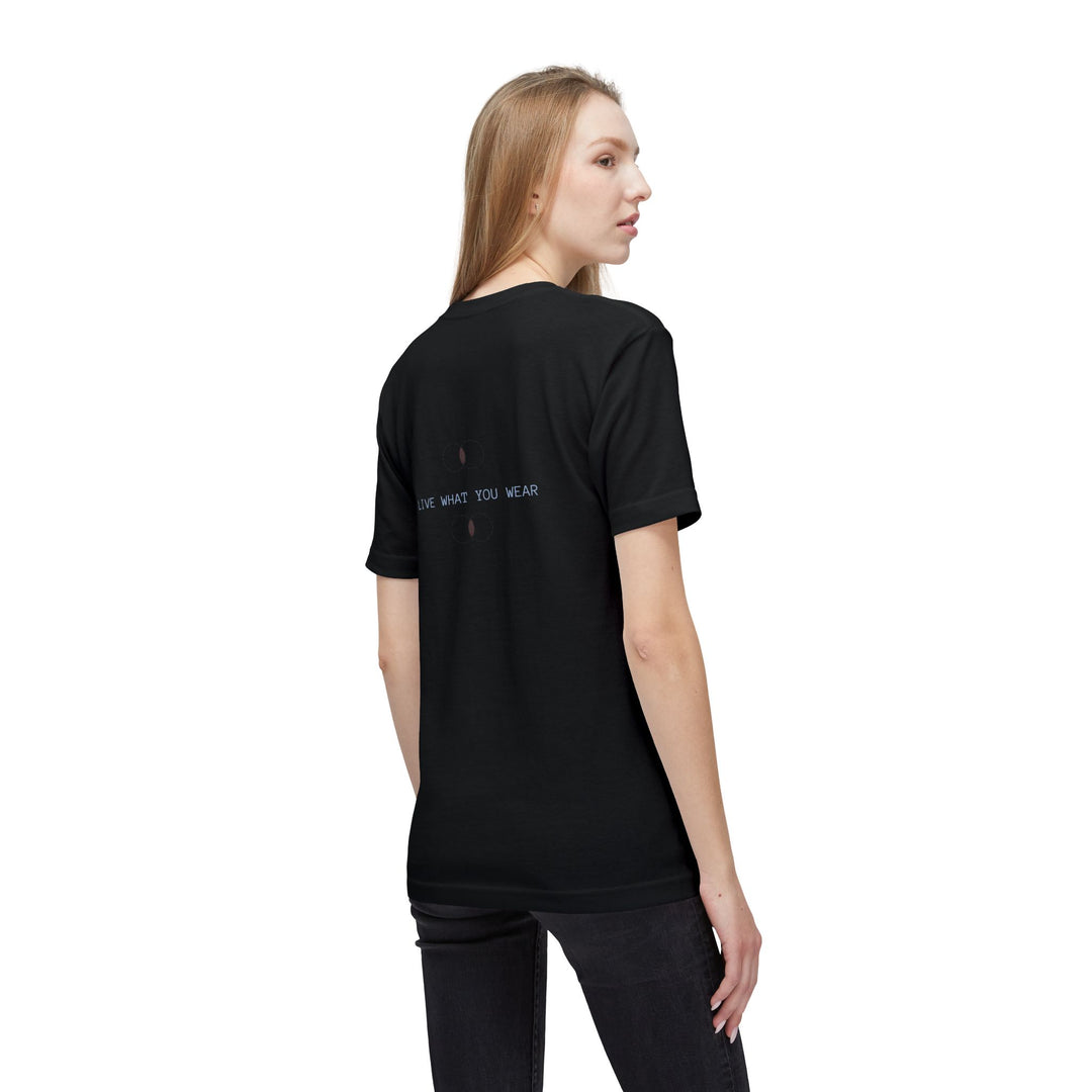 FAITH DRIVEN THE WORLD FOCUSED X LIVE WHAT YOU WEAR TEE