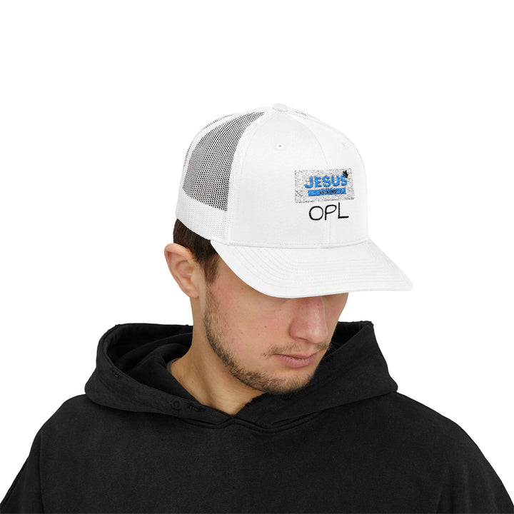 Jesus is King x Jesus Saves Bundle_ OPL Faith Trucker Cap